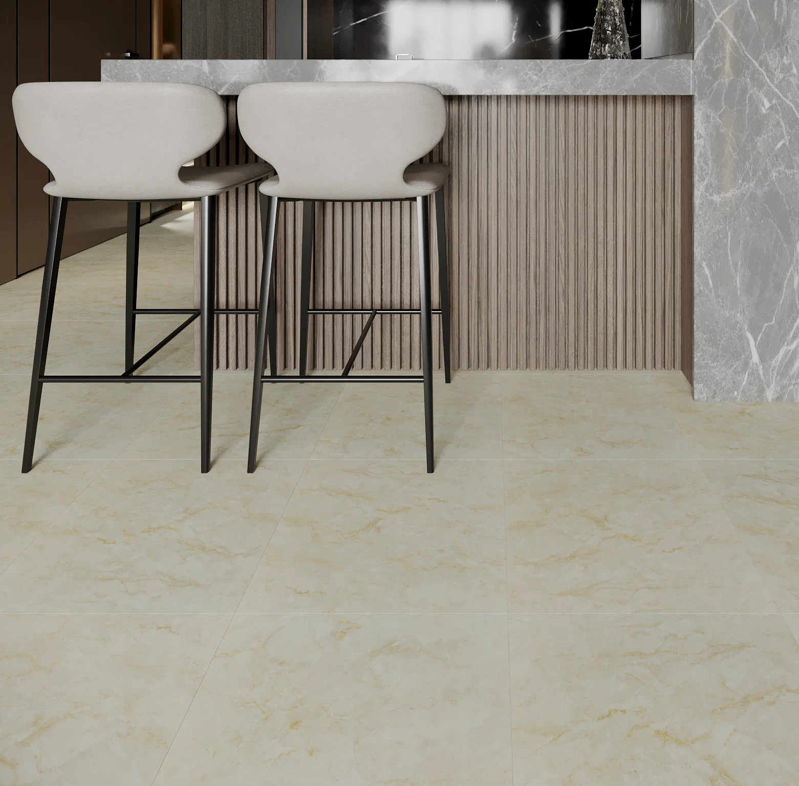 Кварцвиниловая плитка ART Tile HIT АТS 758 Оникс Крема в Москве