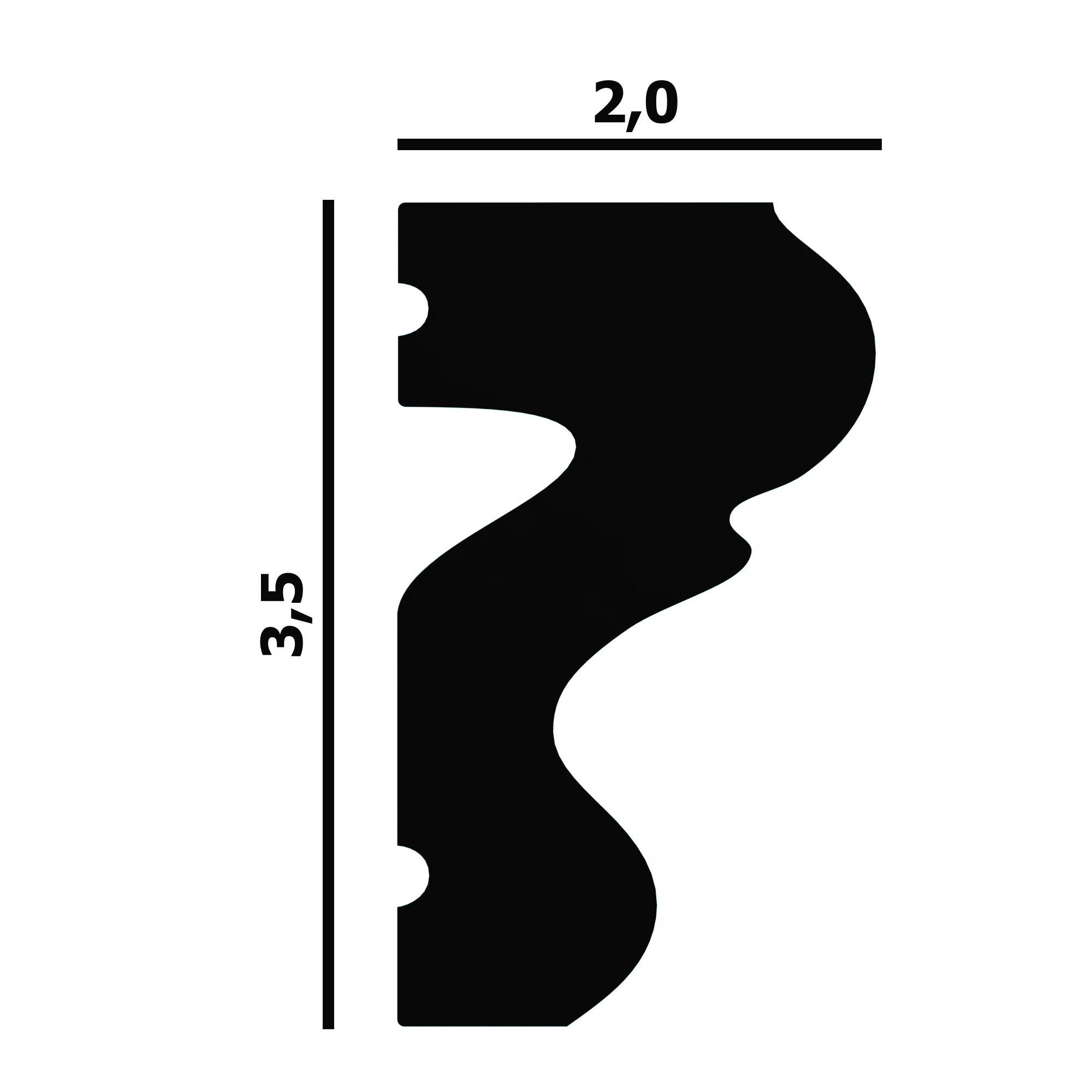 Молдинг P76 Перфект Плюс лепнина