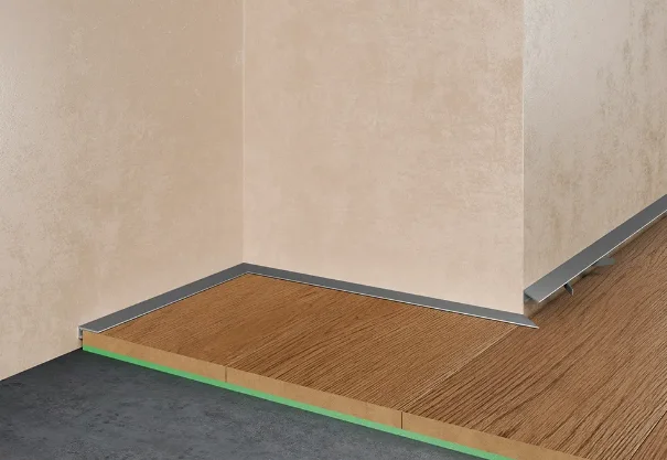 Микроплинтус щелевой плинтус  для пола Pro Design Mini 7067 A анодированный