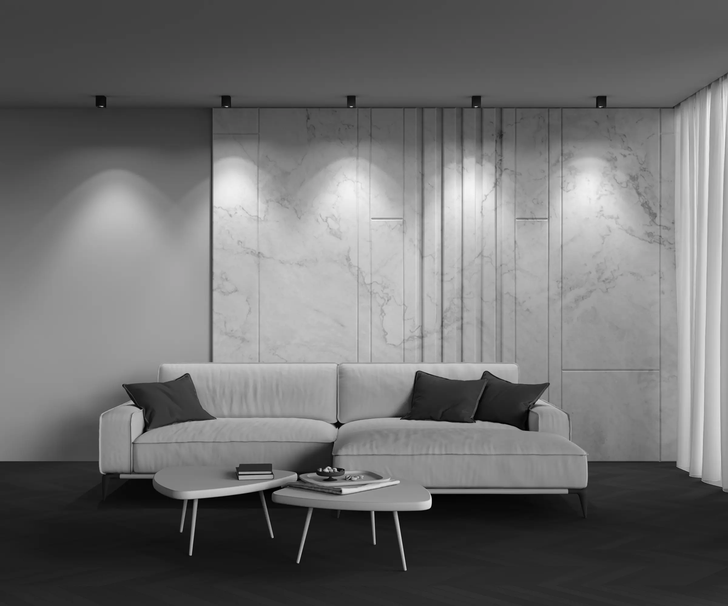 Потолочный светильник Technical C065CL-8W4K-SQ-B