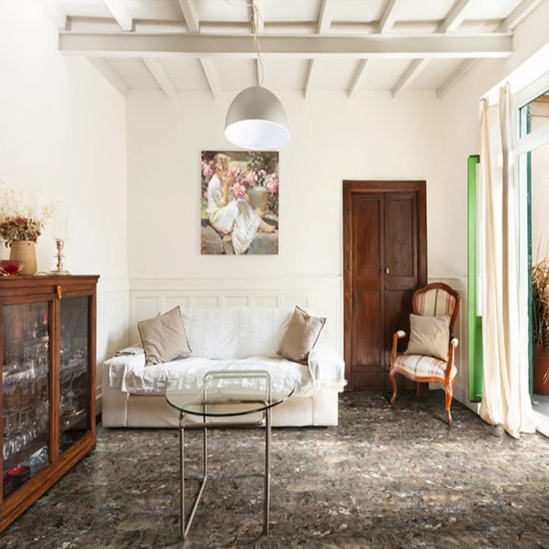 Пробковый пол с дизайном под дерево