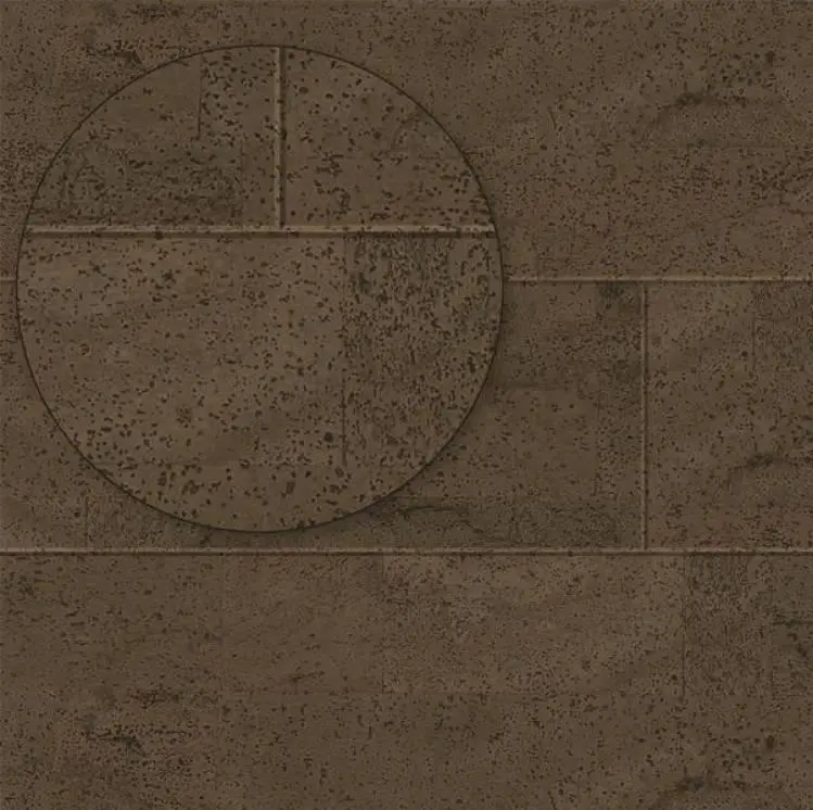 Пробковый пол на замках Fantasie Brown плюсы