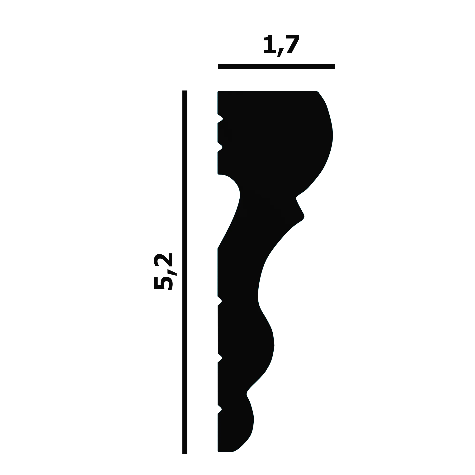 Молдинг Perfect Plus P58 лепнина