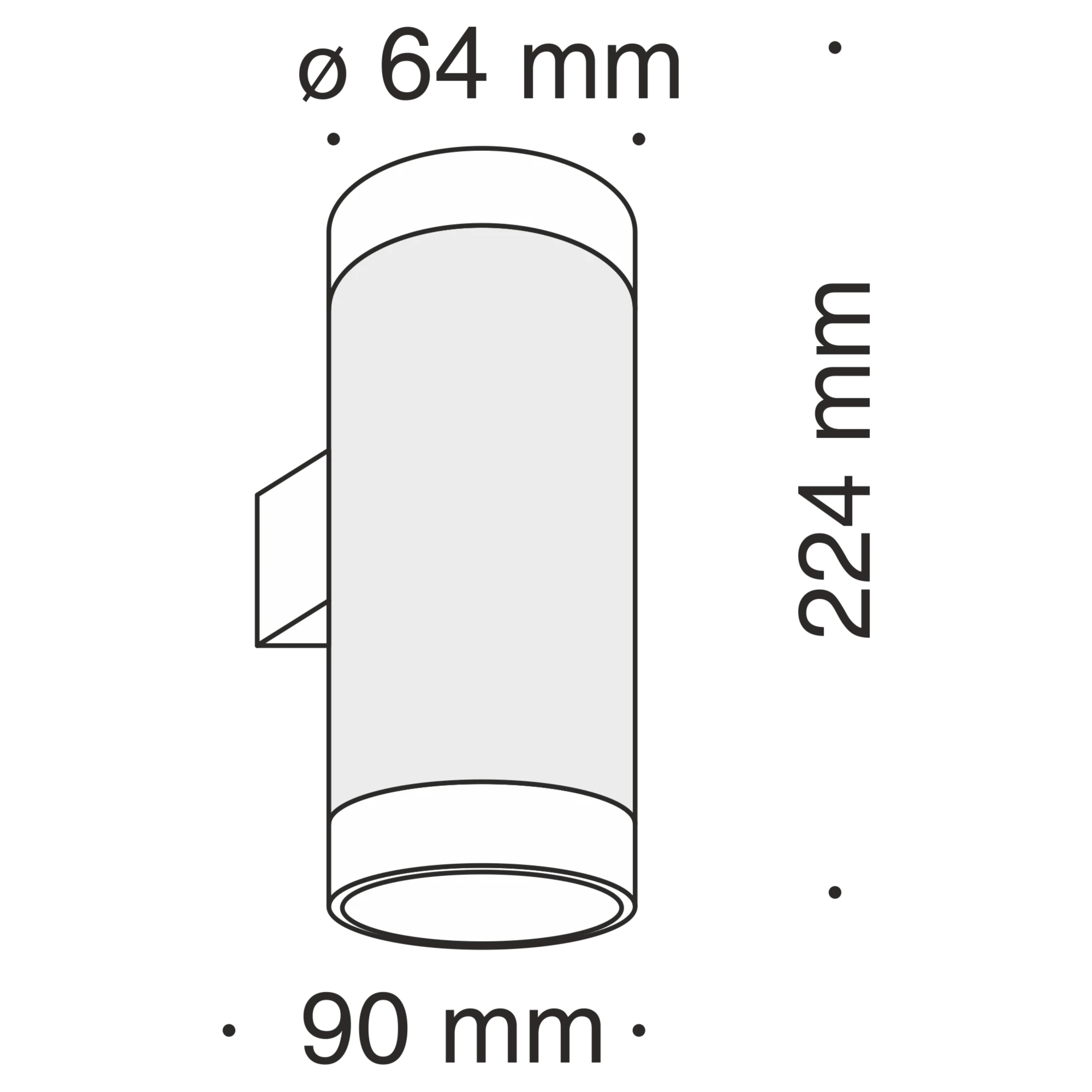 Настенный светильник (бра) Technical C027WL-L10B