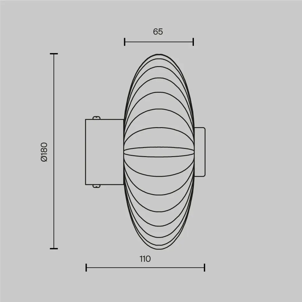 Настенный светильник (бра) Maytoni MOD555WL-L4CH4K