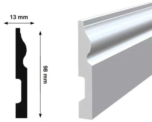 Плинтус из полистирола напольный цена