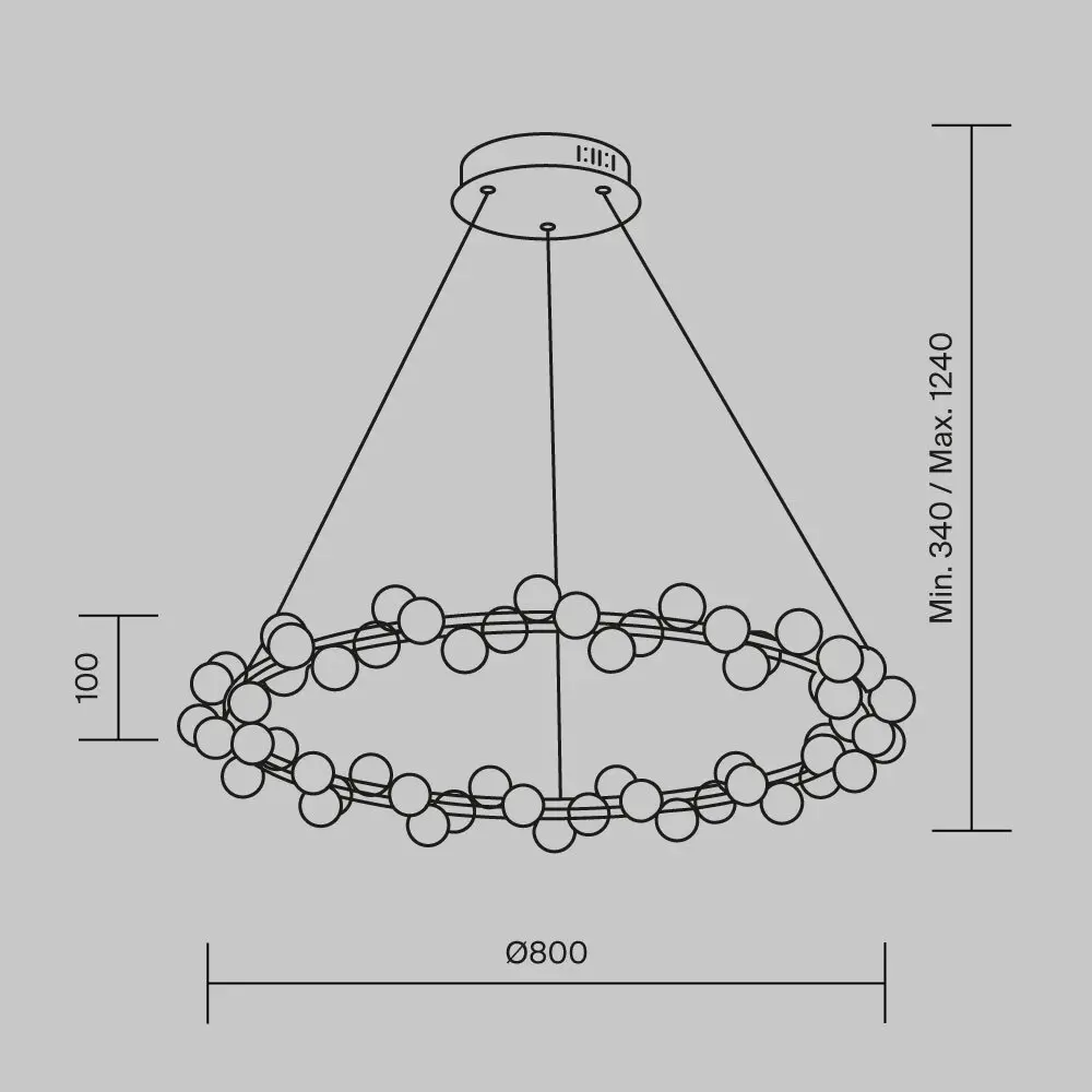 Подвесной светильник Maytoni MOD081PL-L60G3K