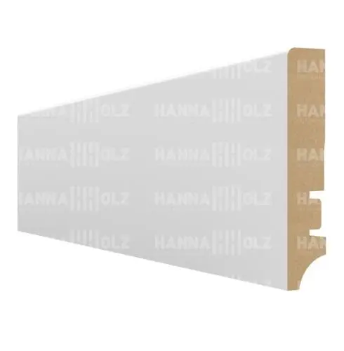 Высокий плинтус белый МДФ под покраску  81401 81 мм в Москве