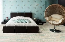 Пробковый пол с дизайном под дерево