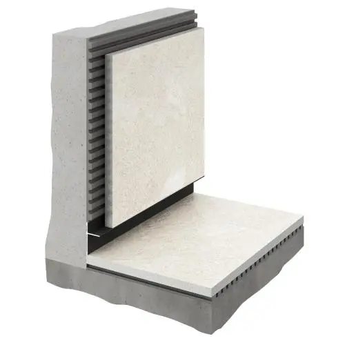 Парящий плинтус для пола и потолка Decaro D004 черный алюминий