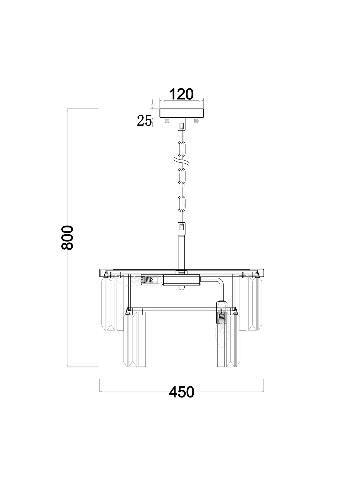Люстра Freya FR11001PL-08G
