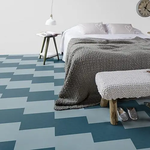Мармолеум замковый Forbo Marmoleum Click Square 300*300 333360 Vintage Blue купить в Москве