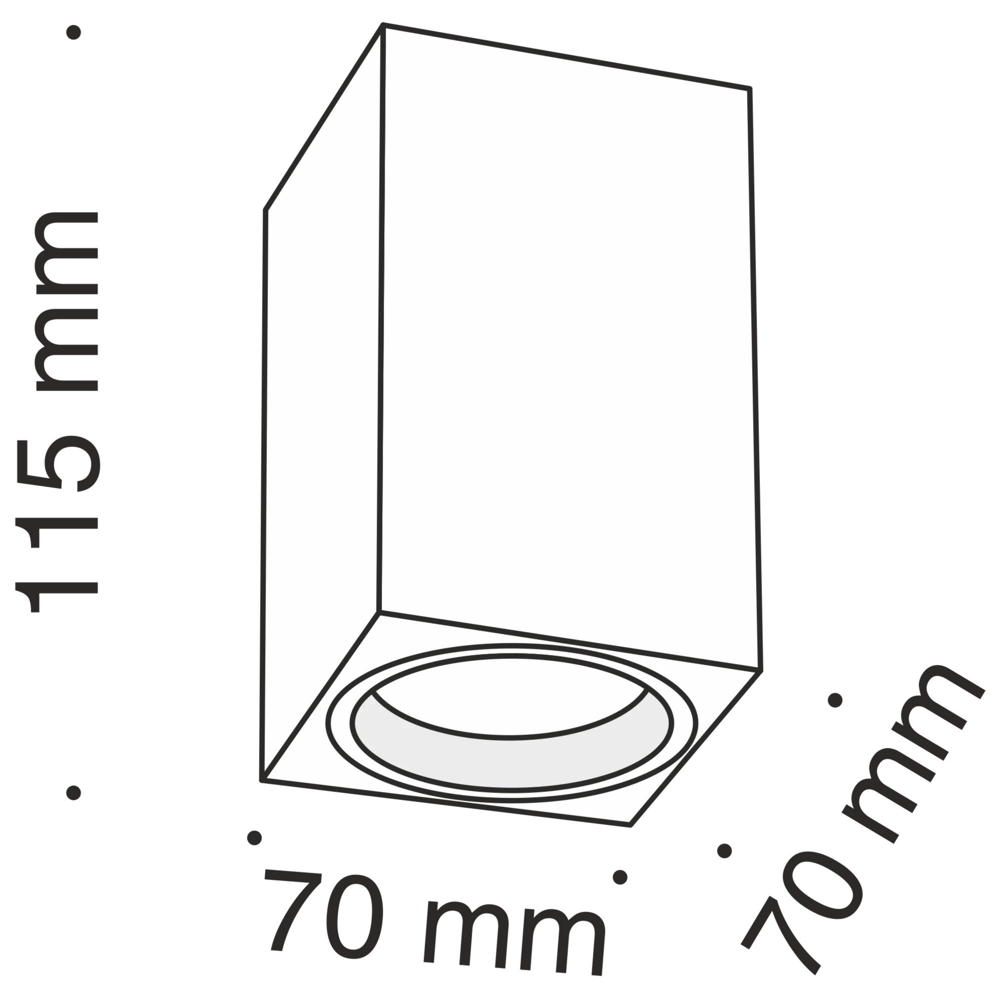 Потолочный светильник Technical C011CL-01W