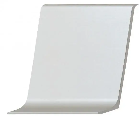 Плинтус алюминиевый 80 мм Серебро Москва