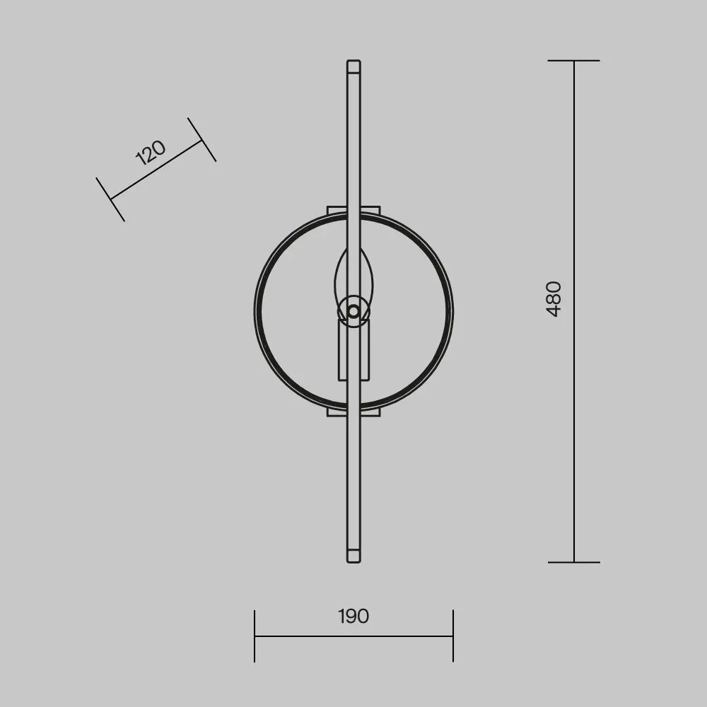 Настенный светильник (бра) Maytoni MOD099WL-01G