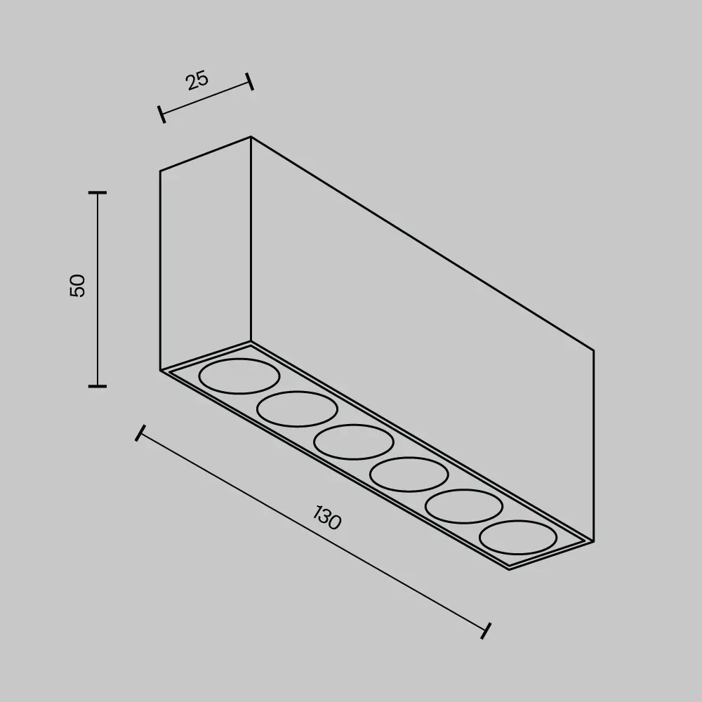 Потолочный светильник Technical C066CL-12W3-6K-W