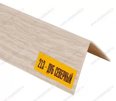 Уголок ПВХ Дуб северный к плинтусу Идеал