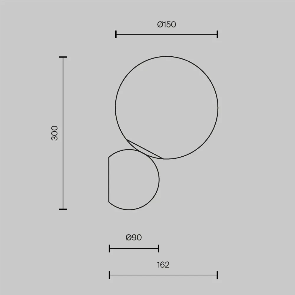 Настенный светильник (бра) Maytoni MOD048WL-01G
