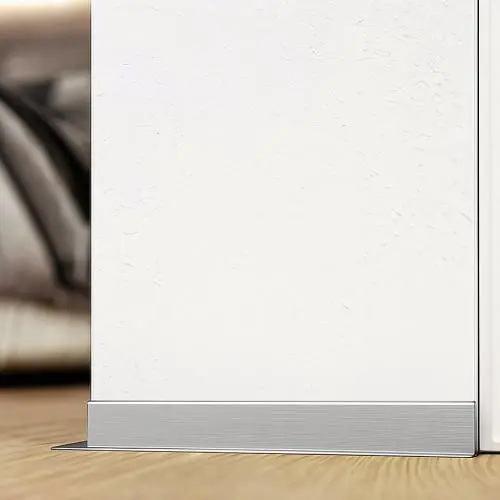 Микроплинтус BFM ProFILE L-образный анодированный 3 m  с пружинами