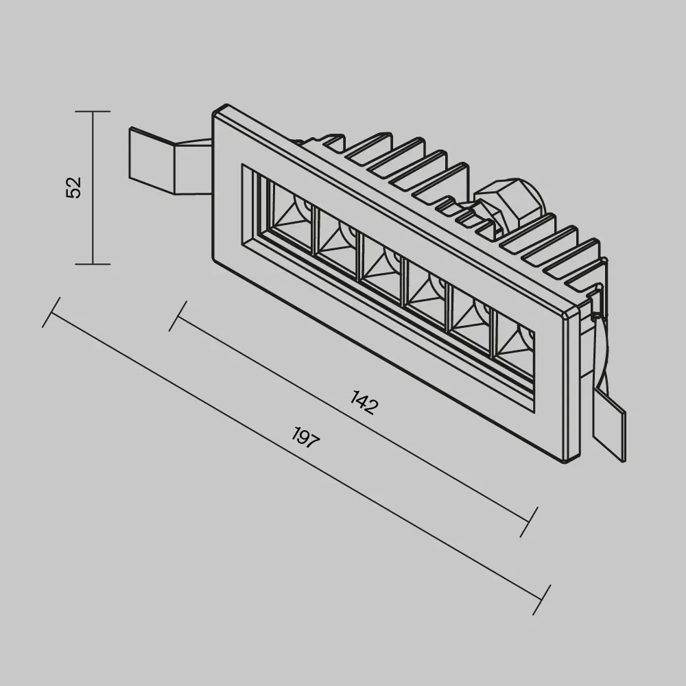 Встраиваемый светильник Outdoor O488DL-L6GF4K