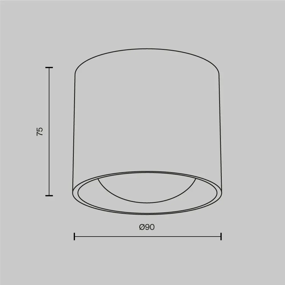 Потолочный светильник Technical C217CL-15W4K-W