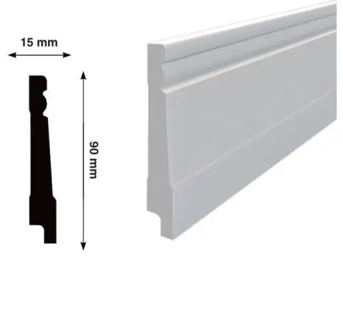 Плинтус из полистирола напольный цена