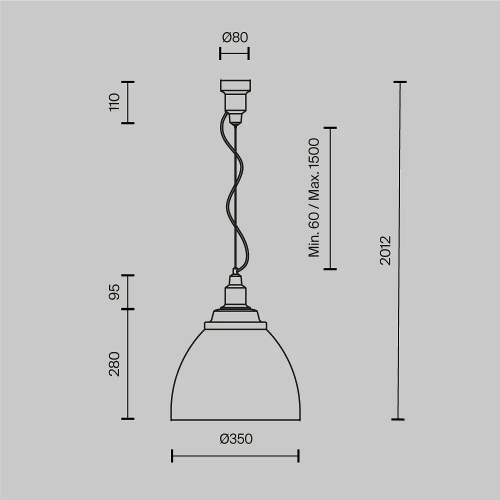 Подвесной светильник Maytoni P535PL-01B
