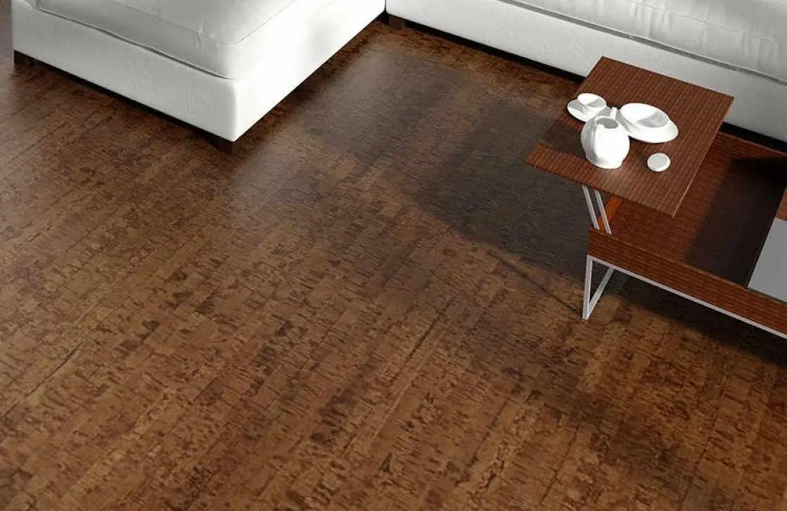 Пробковый пол на замках Linea chocco (Швейцария)