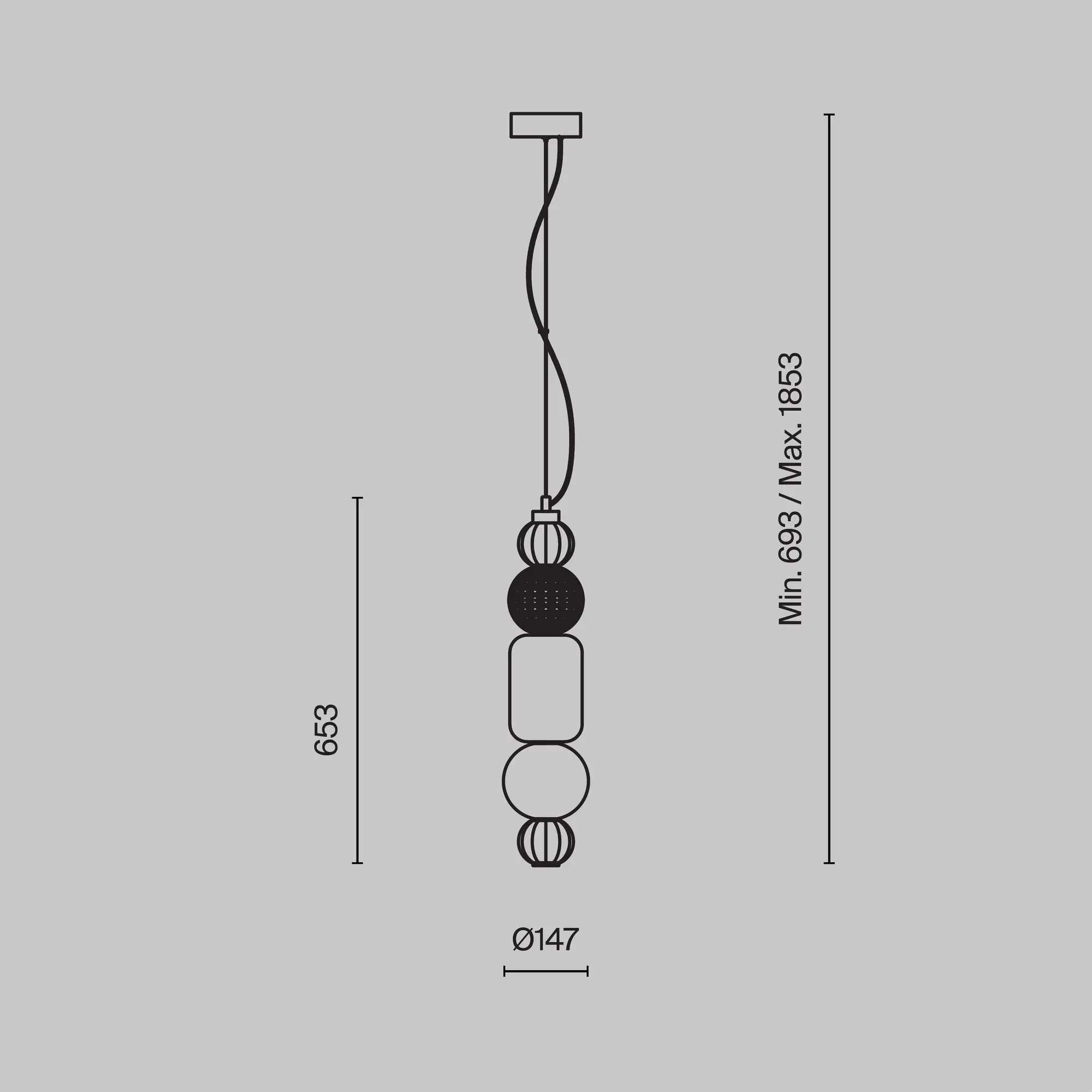 Подвесной светильник Maytoni P069PL-L35CH3K