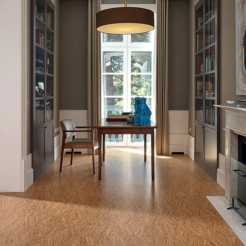 Пробковый пол Wicanders Essence Novel Edge C8G2001 Natural в интерьере