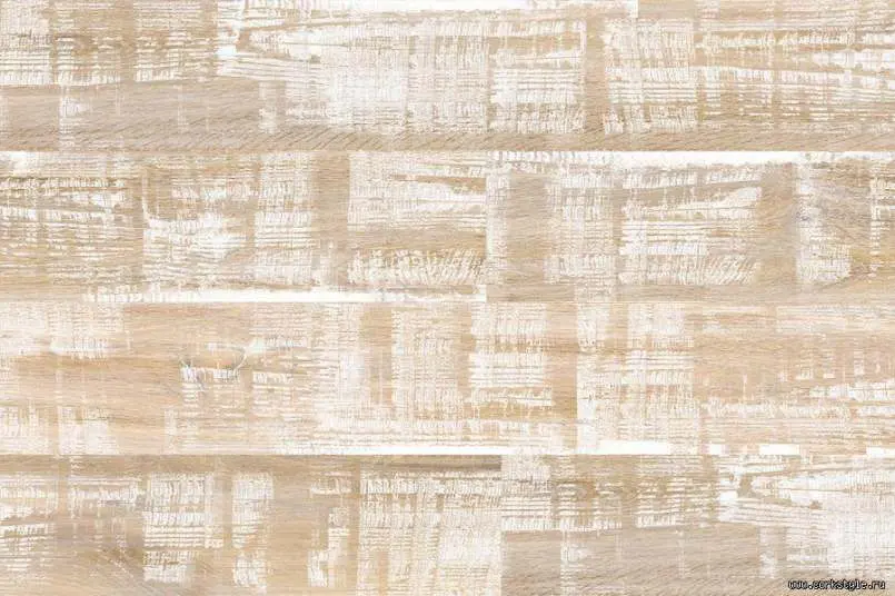 Пробковый пол с дизайном под дерево