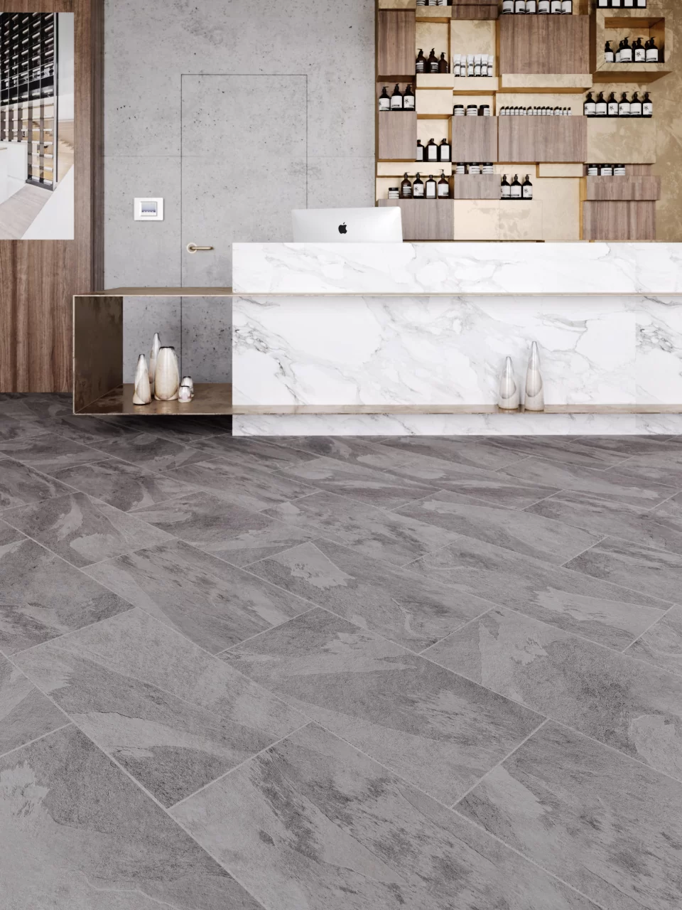 Виниловые полы IVC Moduleo Impress Click MUSTANG SLATE 70928 СПб