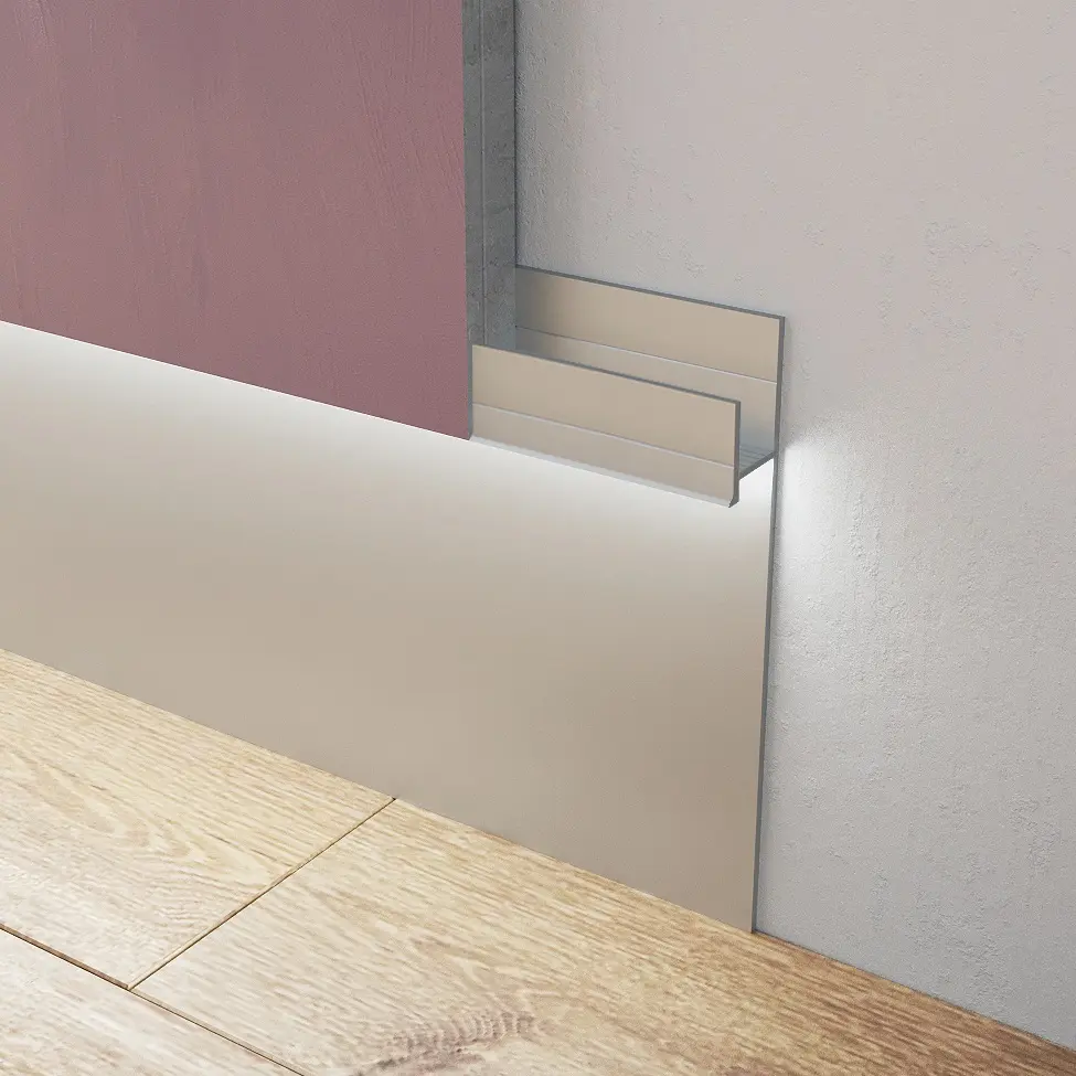 Теневой профиль Ликорн алюминиевый серебристый матовый С-02.2.2 купить