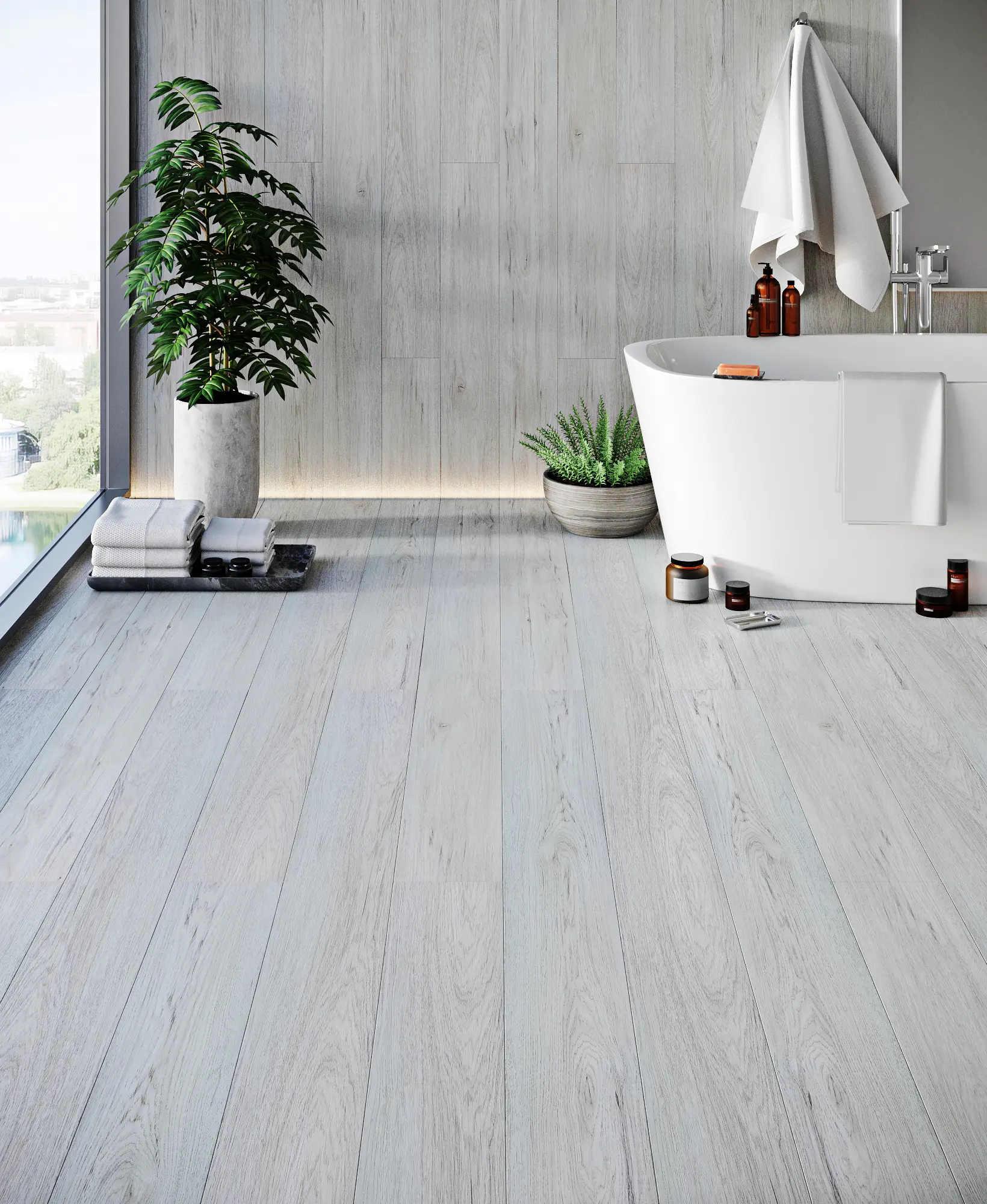 Кварцвинил в ванной купить