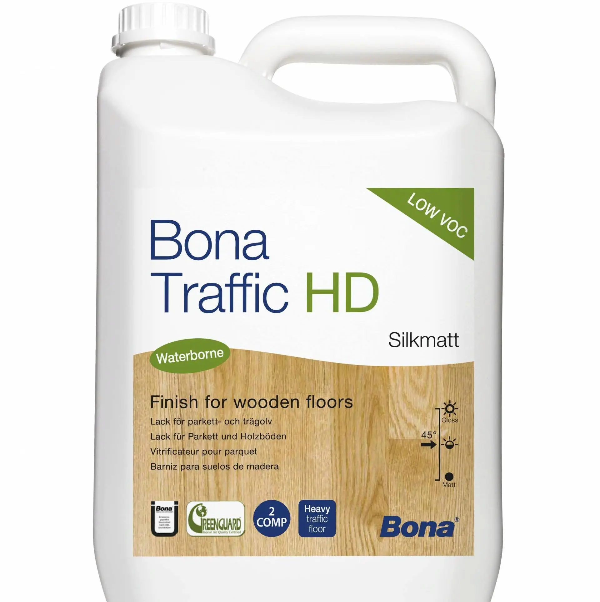 Двухкомпонентный полиуретановый лак БОНА ТРЭФФИК HD экстра матовый купить в Москве