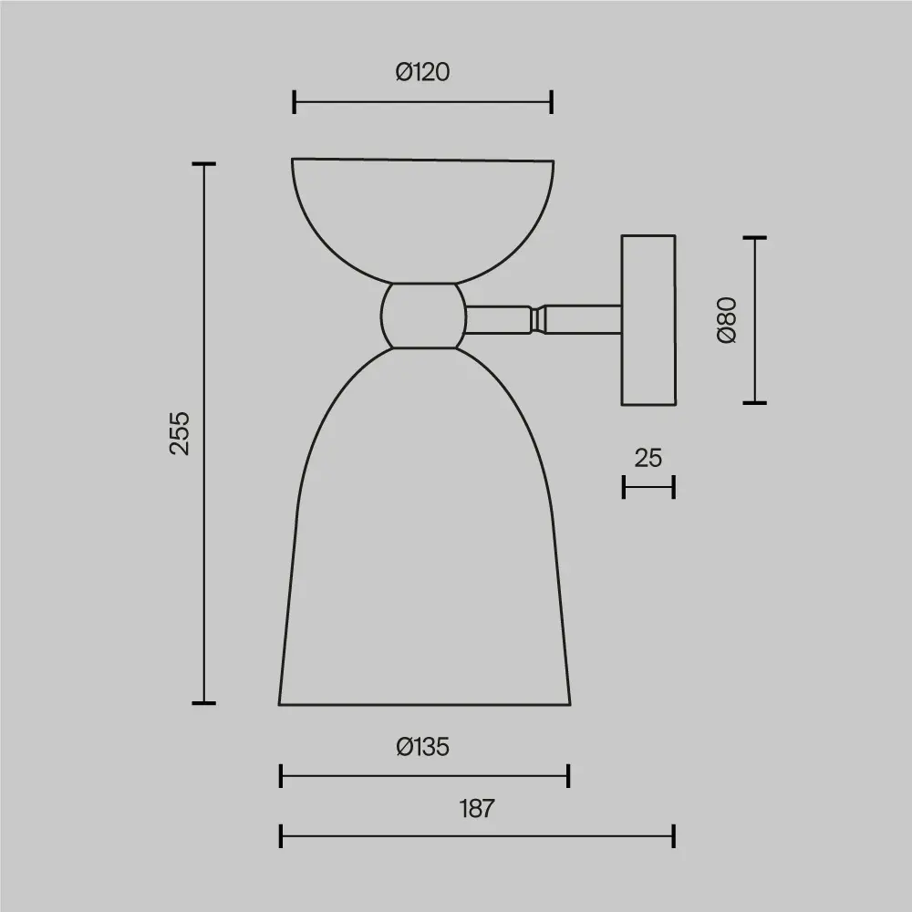 Настенный светильник (бра) Maytoni MOD113WL-01W