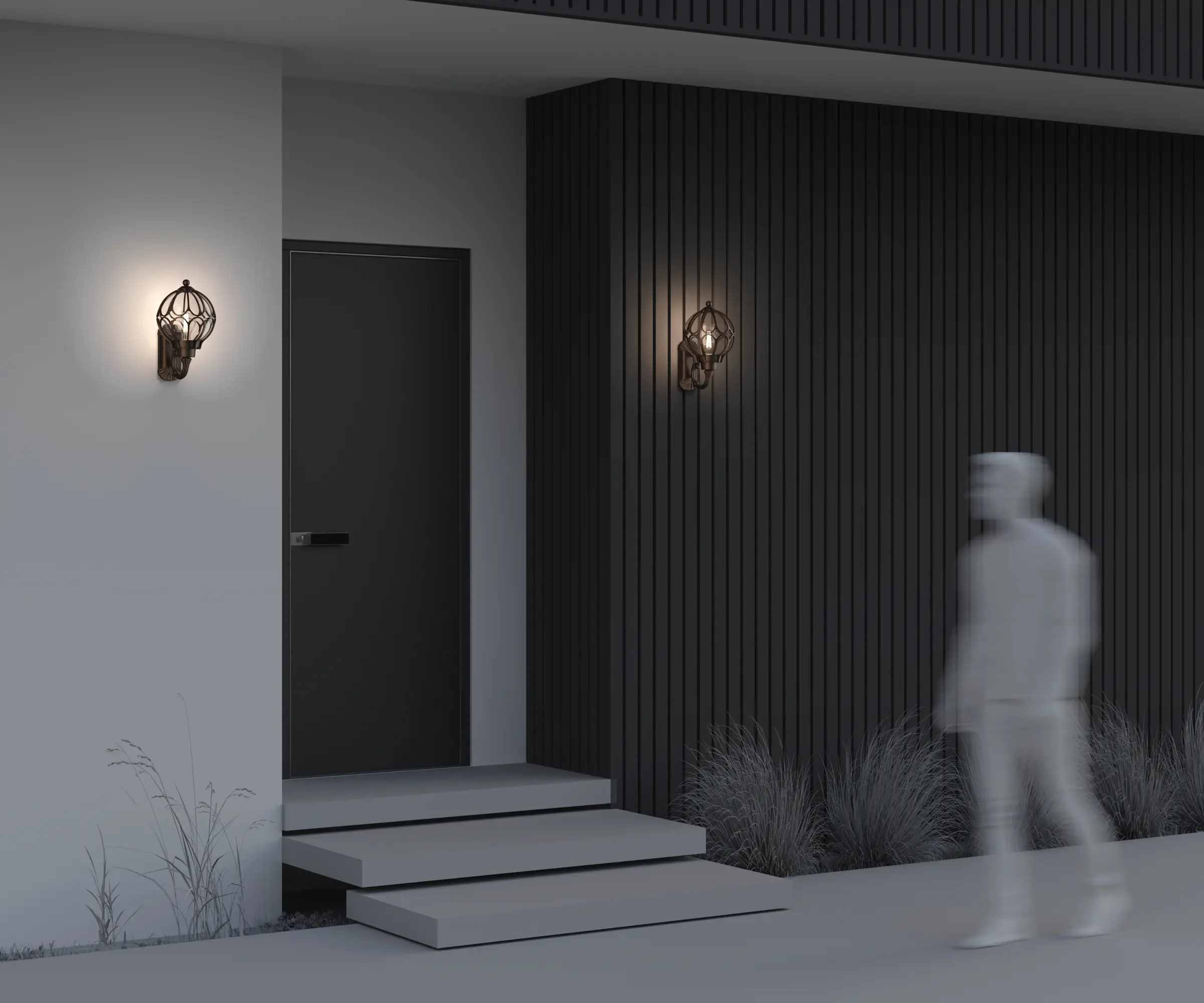 Настенный светильник (бра) Outdoor O024WL-01G