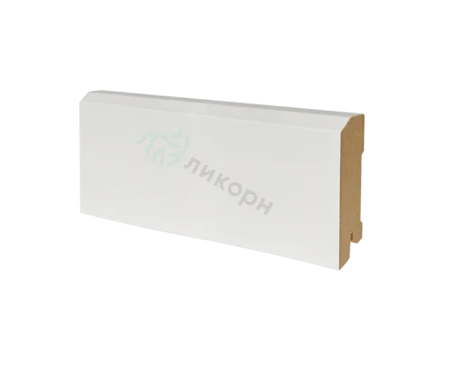 Плинтус напольный белый МДФ