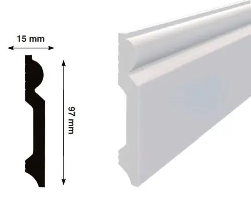 Плинтус из полистирола напольный цена