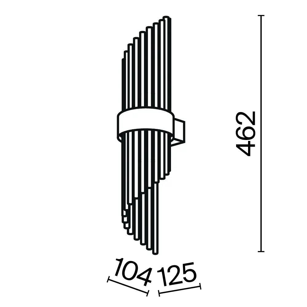 Настенный светильник (бра) Maytoni MOD174WL-02G