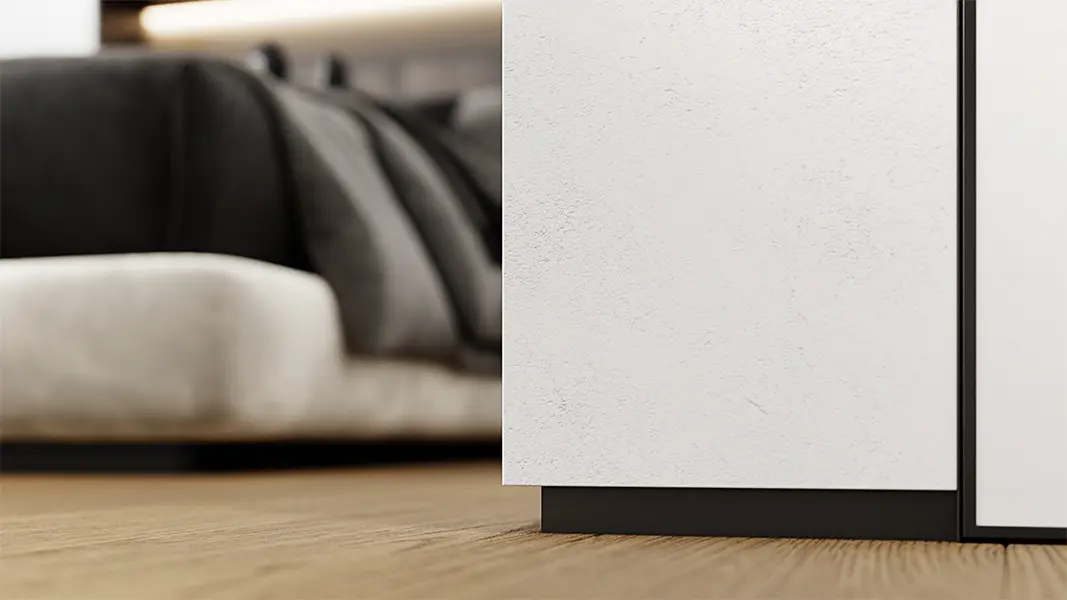 Теневой профиль напольный 20 мм черный 36-86-93 купить