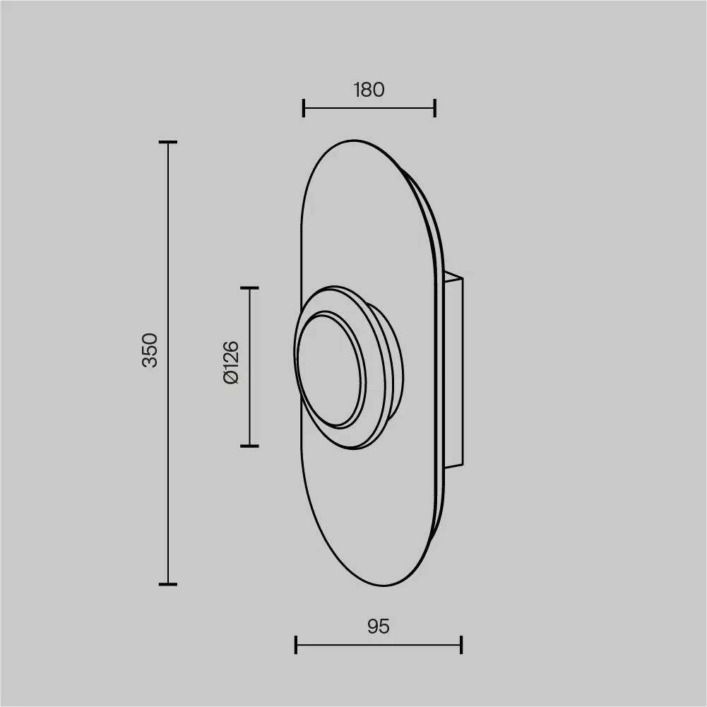 Настенный светильник (бра) Maytoni MOD361WL-L20BS3K