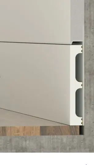 Вставка для плинтуса Pro Design из ударопрочного полимера под покраску 12х80 мм купить