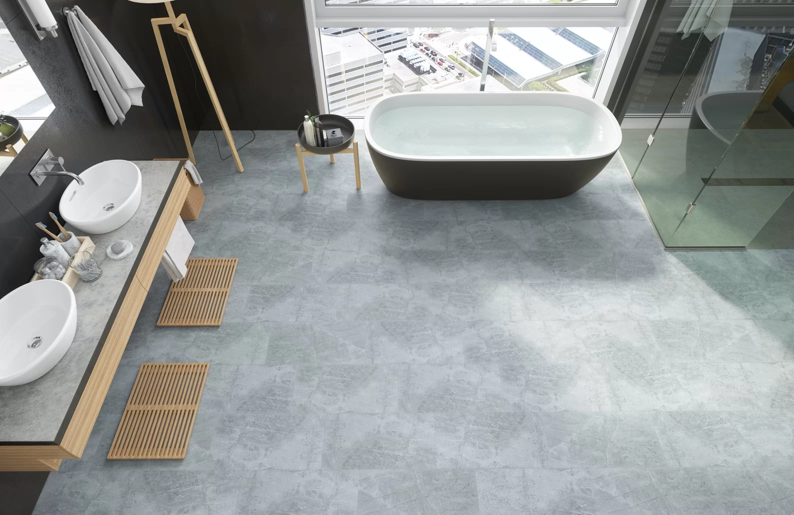 Кварцевый ламинат Fargo Камень Stone Дымчатый Меланит 61S455 купить