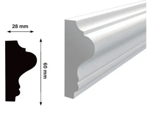 Молдинг из полистирола HiWOOD LD60 цена