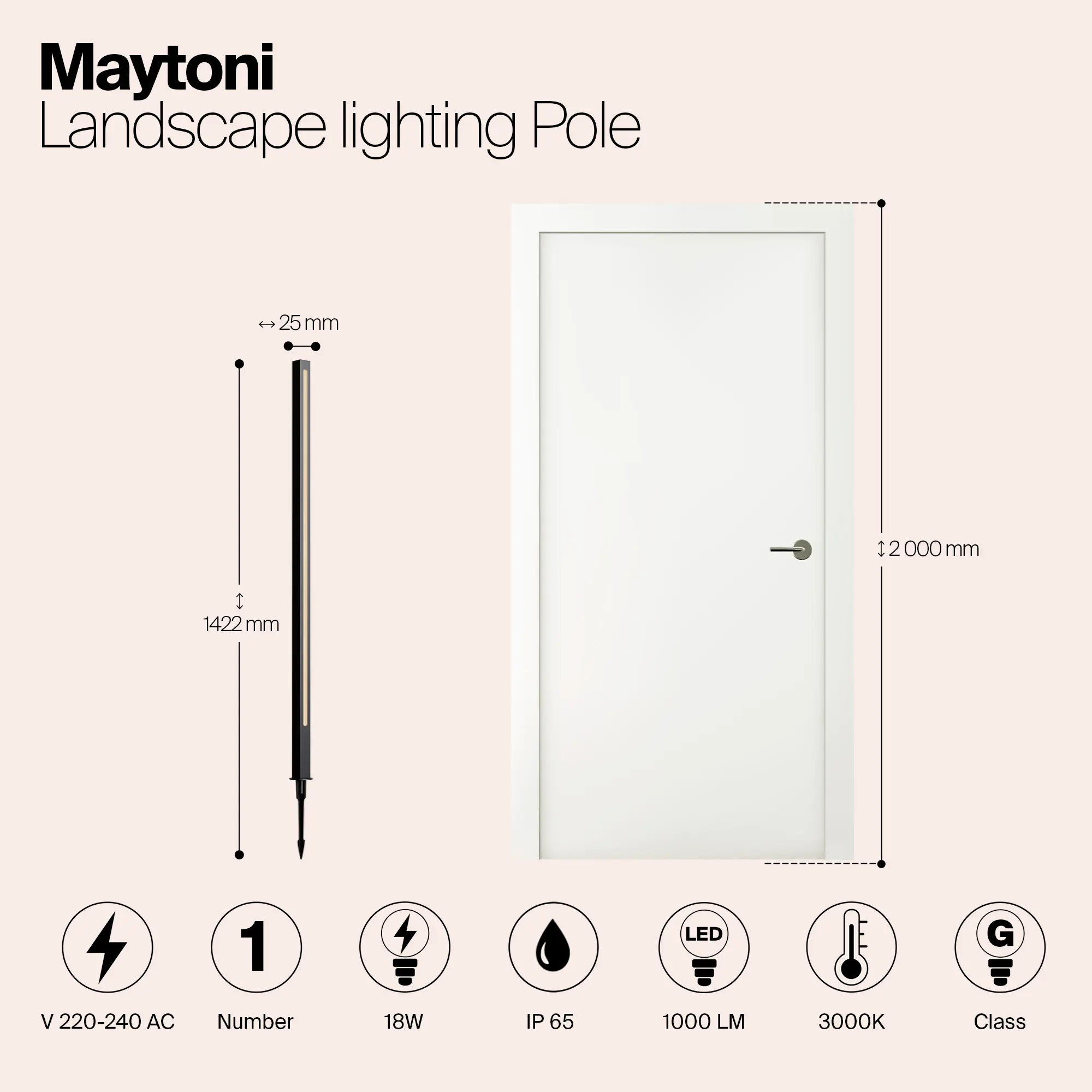 Ландшафтный светильник Outdoor O440FL-L18GF3K