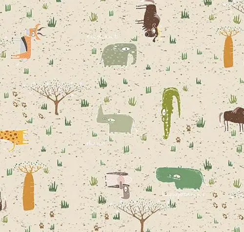 Пробковый пол с принтом