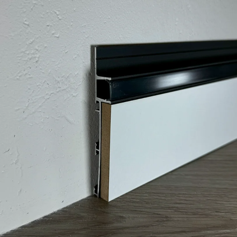 Скрытый плинтус Pro Design Combo 603 B Черный анодированный купить