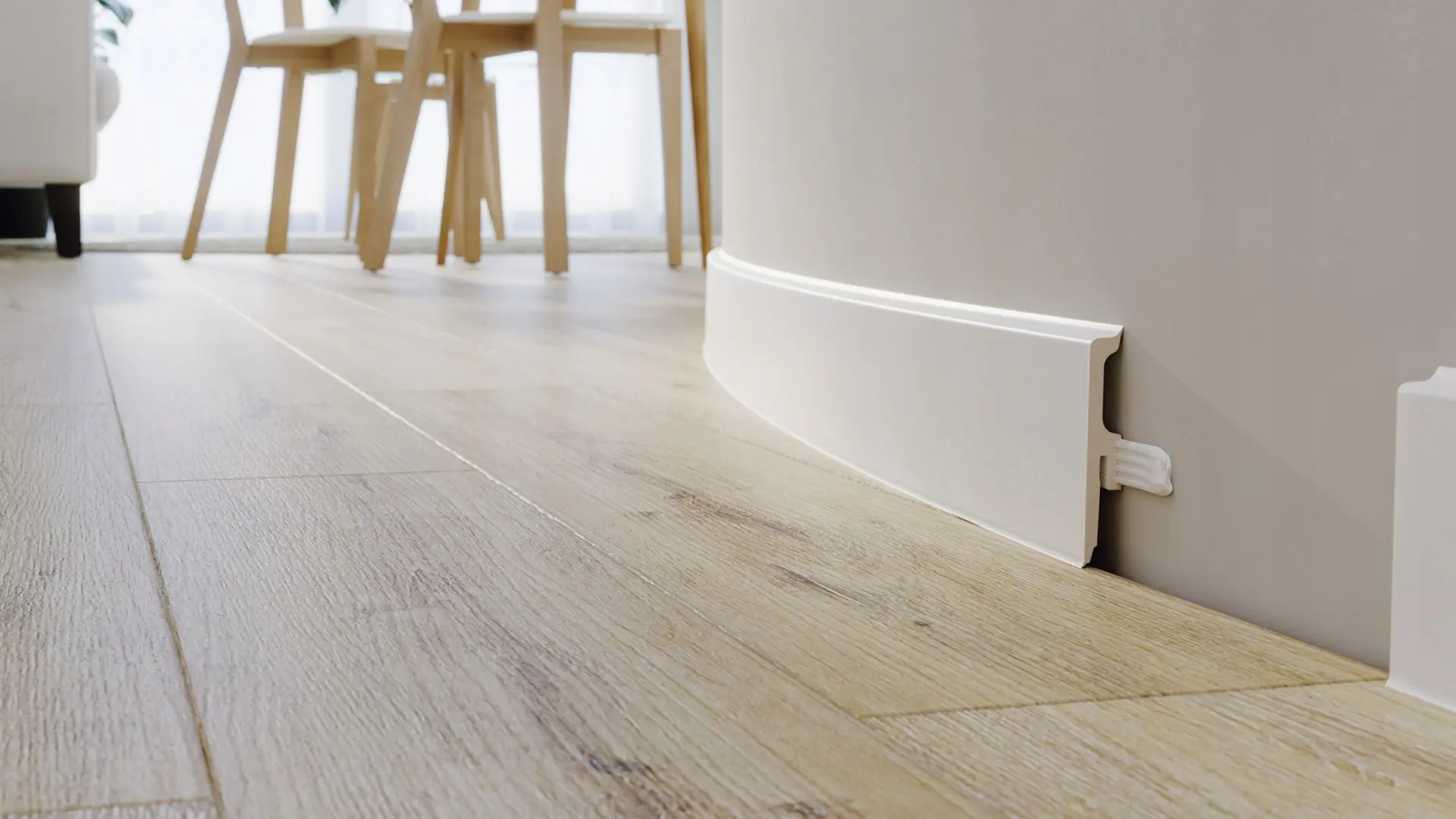 Гибкий плинтус напольный купить в Москве и СПб