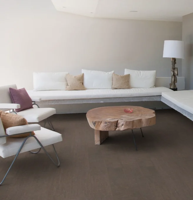 Замковый пробковый пол Wicanders Cork Essence Fashionable Grafite C85M001 в интерьере